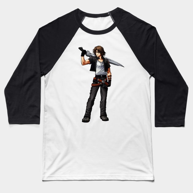 Squall KH version Baseball T-Shirt by mcashe_art